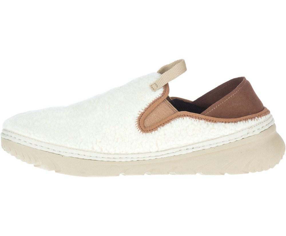 Merrell Slip Ons Damskie Białe - Hut Moc Cocoa - 290387-VAC